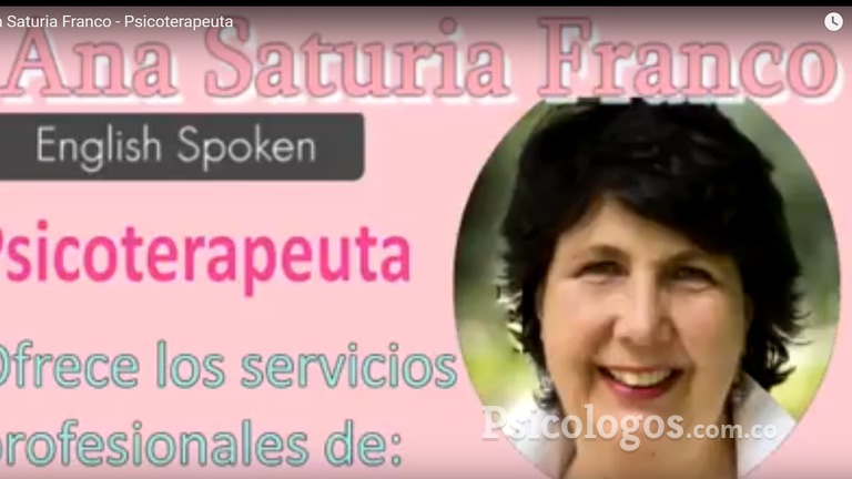 Ana Saturia Franco, psicoterapeuta 